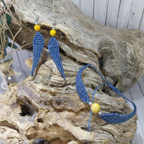 Bracelet et/ou boucle d'oreille ange