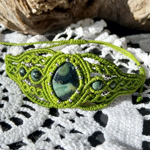 Bracelet jaspe kambaba