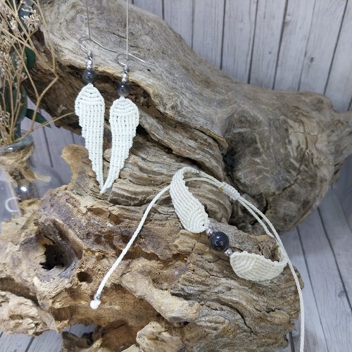 Bracelet et/ou boucle d’oreille ange