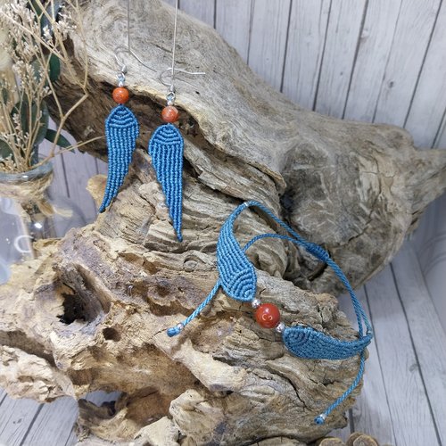 Bracelet et/ou boucle d’oreille ange