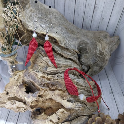 Bracelet et/ou boucle d’oreille ange