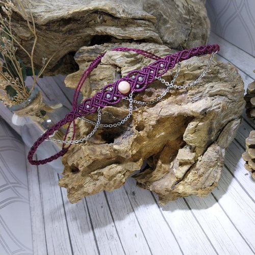 Choker prunelle en jaspe mookaïte