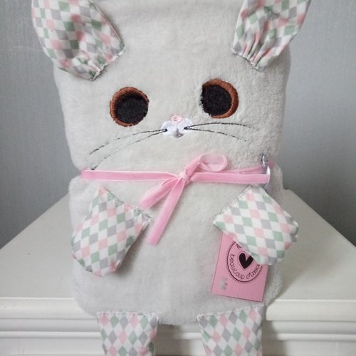 Couverture Plaid Polaire Bebe Personnalise Lapin Un Grand Marche
