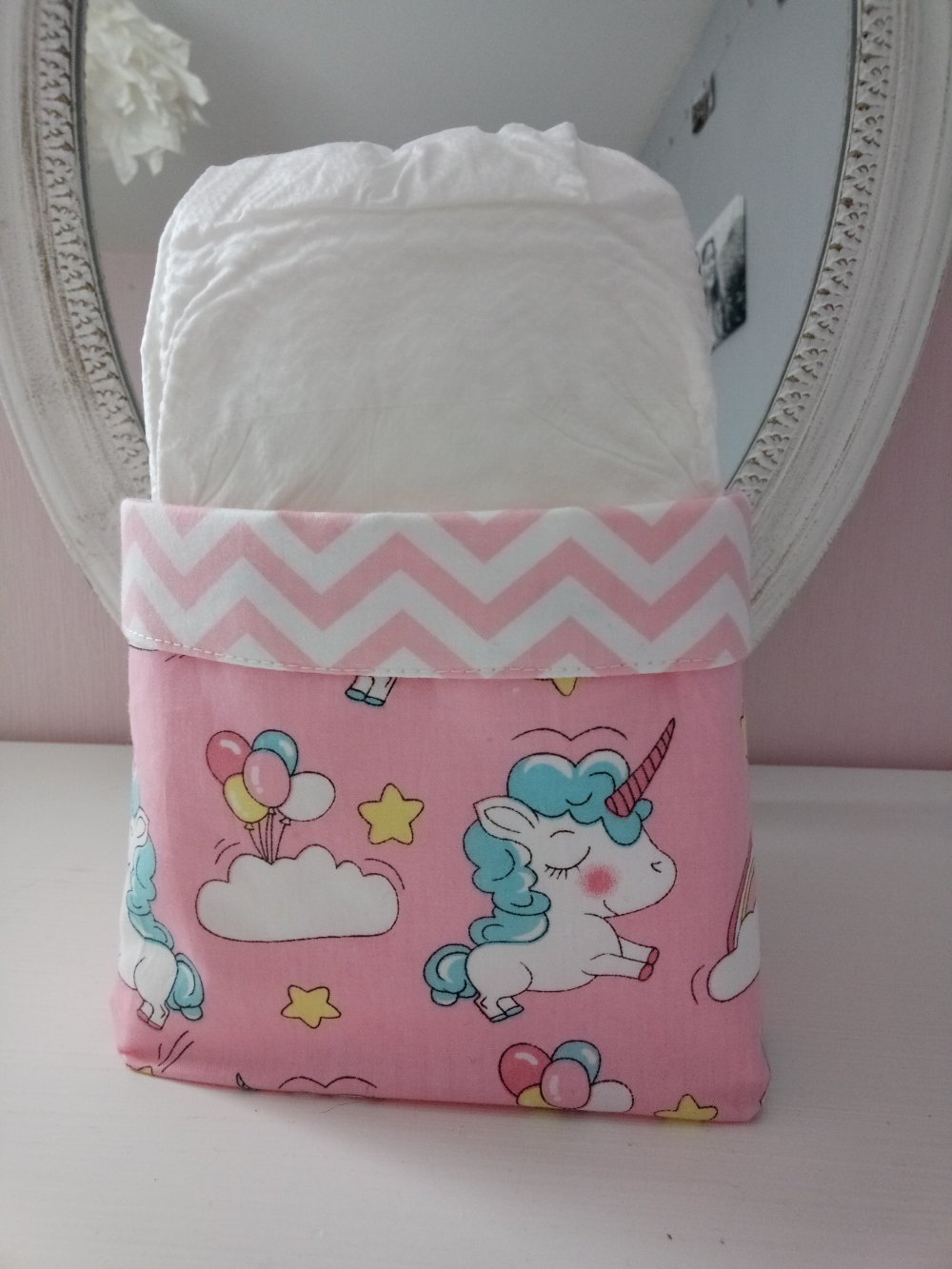 Panier Pour Couches Produits Vide Poche Pour Bebe Motif Licorne Un Grand Marche