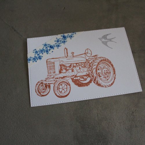 La Fete Des Peres Ou Carte D Anniversaire Cadeau Tracteur Agricole A Theme Pour Grand Pere