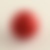 20 perles de cinabre ronde rouge 6 mm trou 1.5 mm