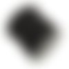 Cordon suédine noir 3 x 2mm (1 mètre )
