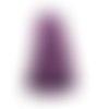 3 pompons suédine violet 35mm