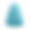 3 pompons suédine bleu clair 35mm