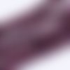 X 20 perles en verre a facette abaque violet foncé 6x5mm trou: 1mm
