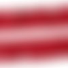 Suédine a frange 30mm rouge ( 1 mètre )