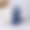 2 cabochons en résine rectangle bleu brillant 45 x 16mm