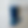 Ruban velours pailleté bleu turquoise 3 mètres x 10 mm