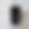 Ruban velours pailleté noir argenté 3 mètres x 10 mm