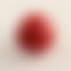 5 perles de cinabre ronde rouge 12 mm trou 2 mm