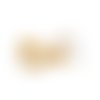 Boucles d'oreilles puce acier inoxydable doré 10mm tige 0.70mm (5 paires)
