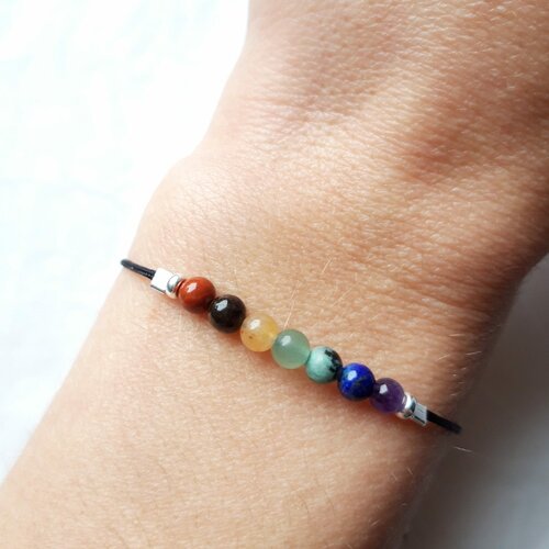 Bracelets fins pierre naturelle 4mm | Leriana