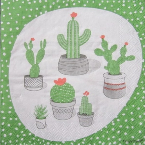 Serviette en papier cactus   (578) 