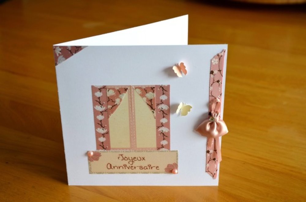 Carte Joyeux Anniversaire Romantique Avec Enveloppe Assortie Un Grand Marche