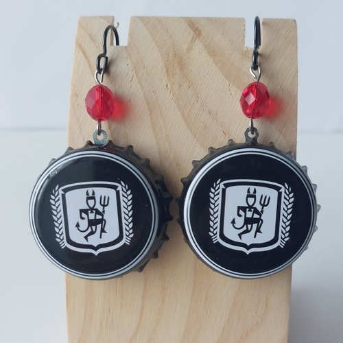 Boucles d'oreilles avec capsule "diablotin"