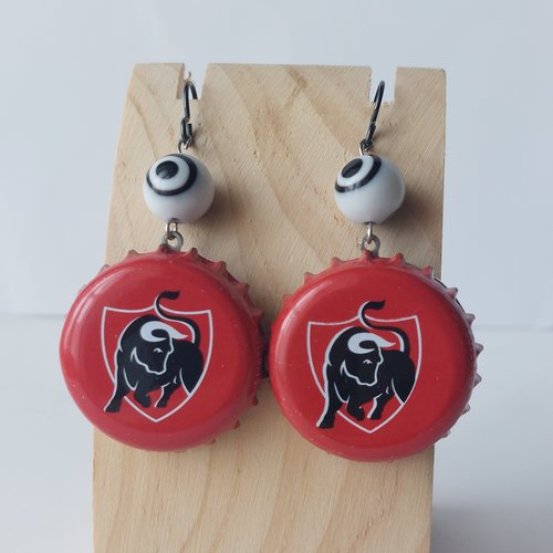 Boucles d'oreilles avec capsule "el toro"