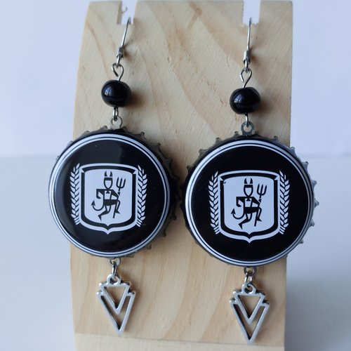 Boucles d'oreilles avec capsule "lucifer"