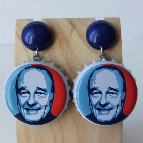 Boucles d'oreilles avec capsule "corrézien"