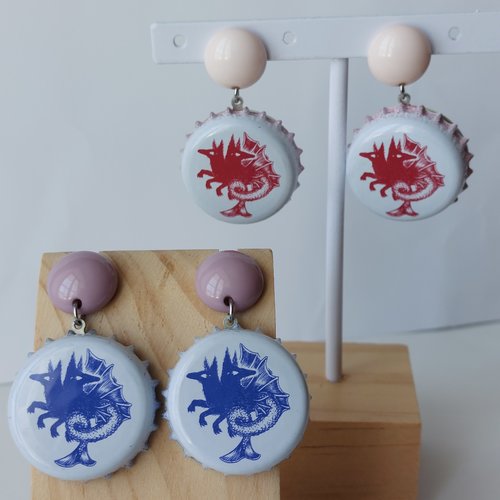 Boucles d'oreilles avec capsule "orthos"