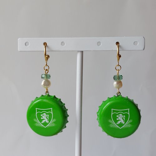 Boucles d'oreilles avec capsule "primavera"