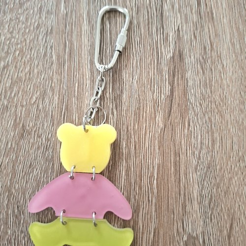 Porte-clés articulé nounours