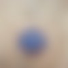 Porte-clés strass bleu effet mosaïque