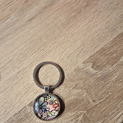 Porte-clés fleuri