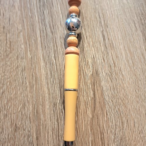 Stylo perles orange