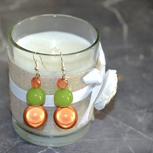 Boucles d'oreilles pendantes perles magiques