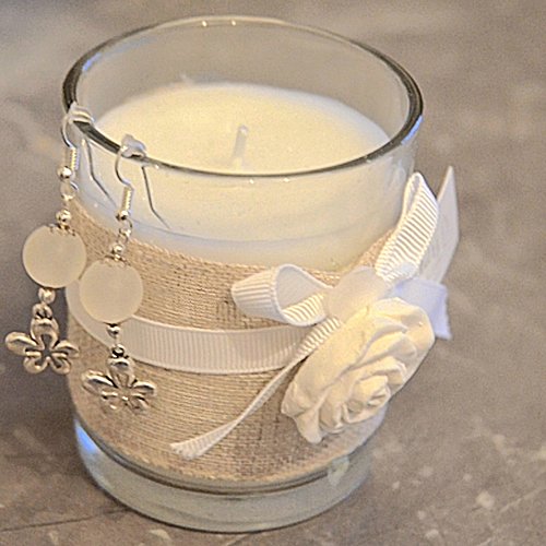 Boucles d'oreilles pendant fleur