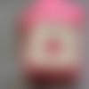 Bague enfant réglable coccinelle rose