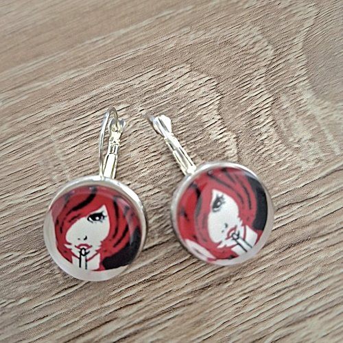 Boucles d'oreilles dormeuses femme