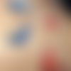 Jeux de pêche en fimo rouge ou bleu