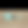 Stylo froufrou turquoise perles assorties