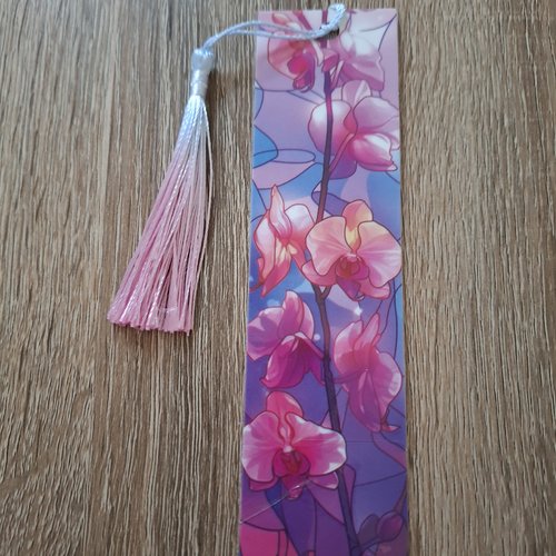 Marque page fleurs colorées