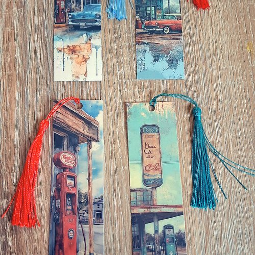 Marque page paysages vintage