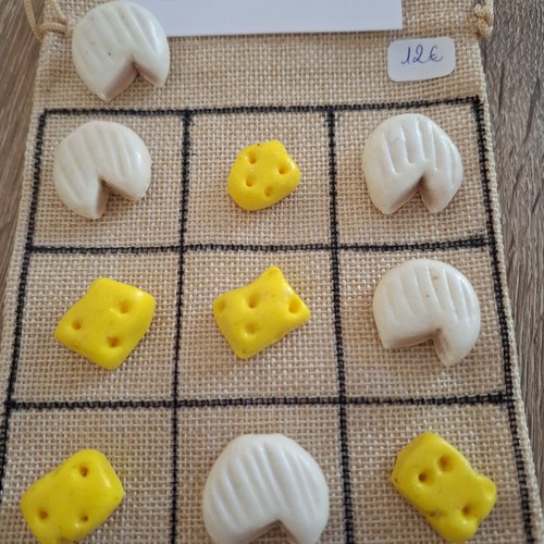 Jeu morpion le fromager