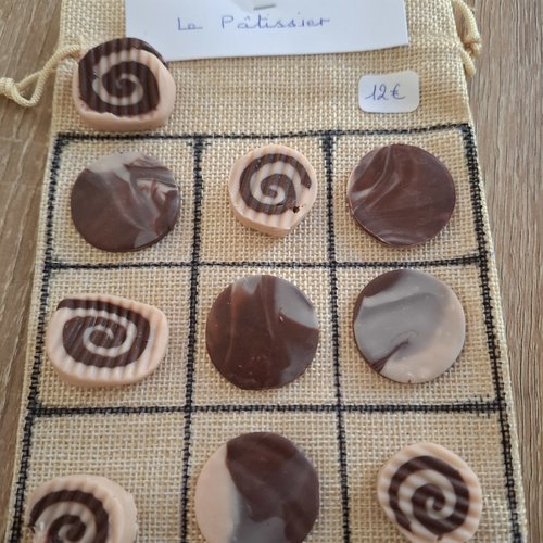 Jeu morpion le patissier