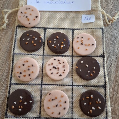 Jeu morpion le chocolatier