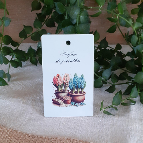 Etiquette déco printemps  - parfum de jacinthes, décoration d'intérieur