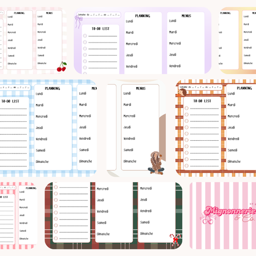 Planning hebdomadaire
