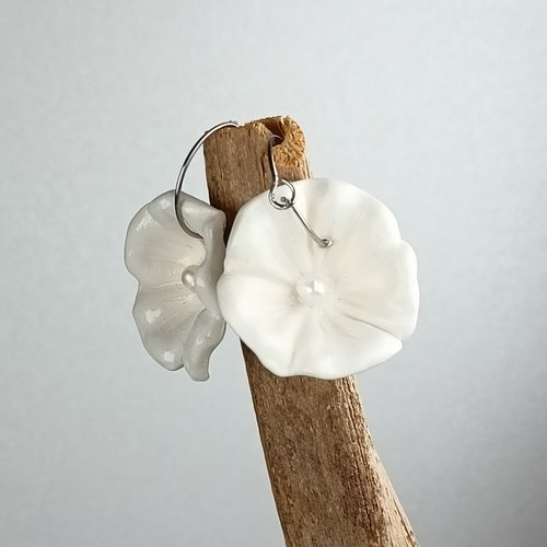 Boucles porcelaine blanche arena