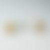 Boucles d'oreilles porcelaine liquide or saturna