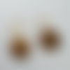 Boucles d'oreilles porcelaine liquide or virgina