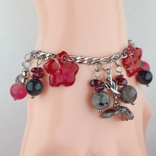 Bracelet porcelaine sur chaine electra